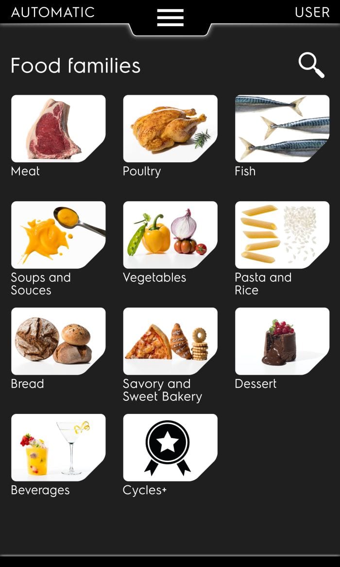 Schermata cicli automatici abbattitore skyline Schermata cicli automatici abbattitore skyline